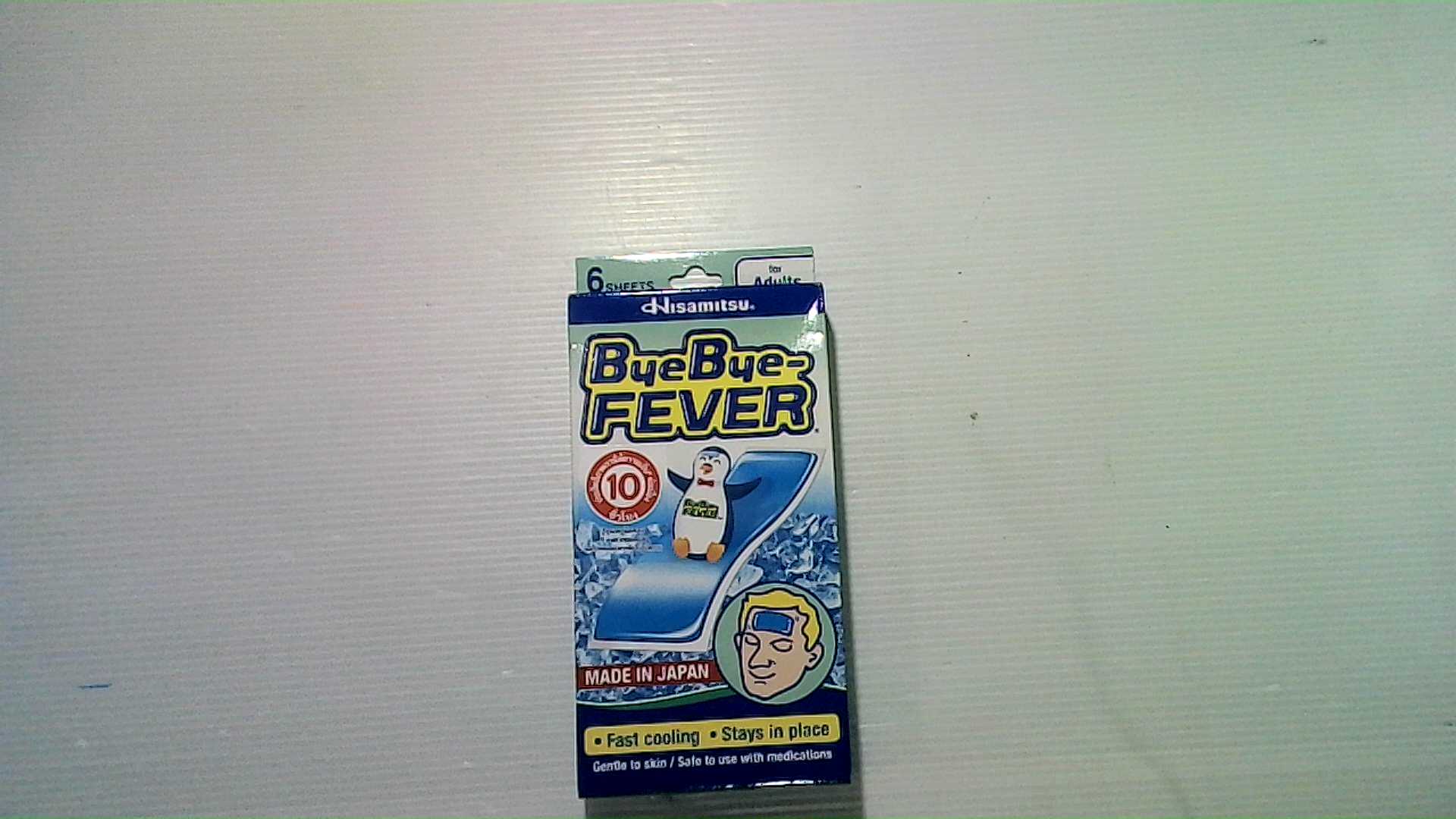 Bye Bye Fever Cooling Pads, 10 pcs.