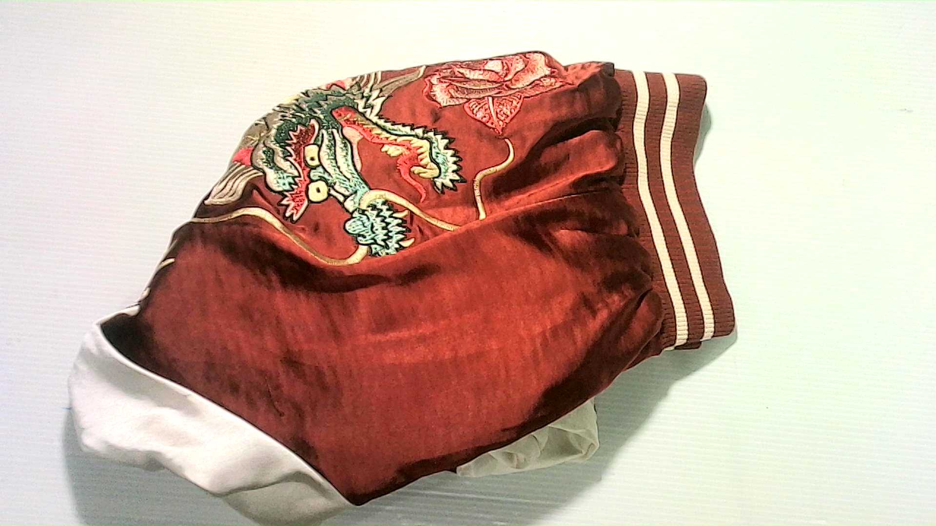 jacket made of silk and synthetic fabric