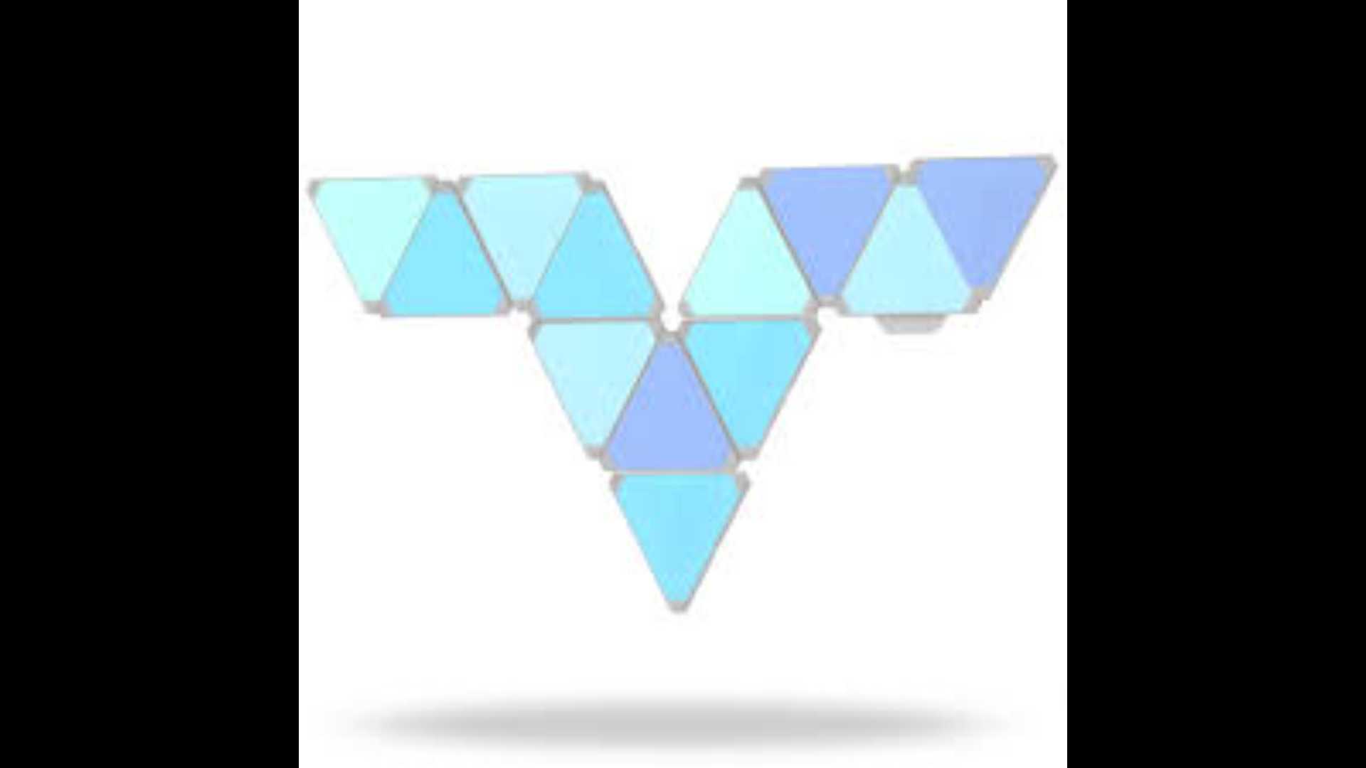 Cololight Triangle Light -- Smart RGB Triangle Gaming Light Kit - 12 panels