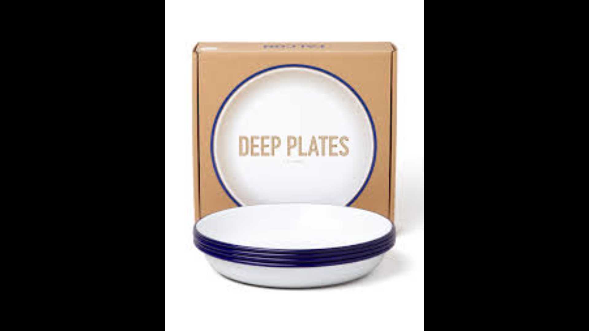 Falcon Enamelware Deep Plates Set of 4