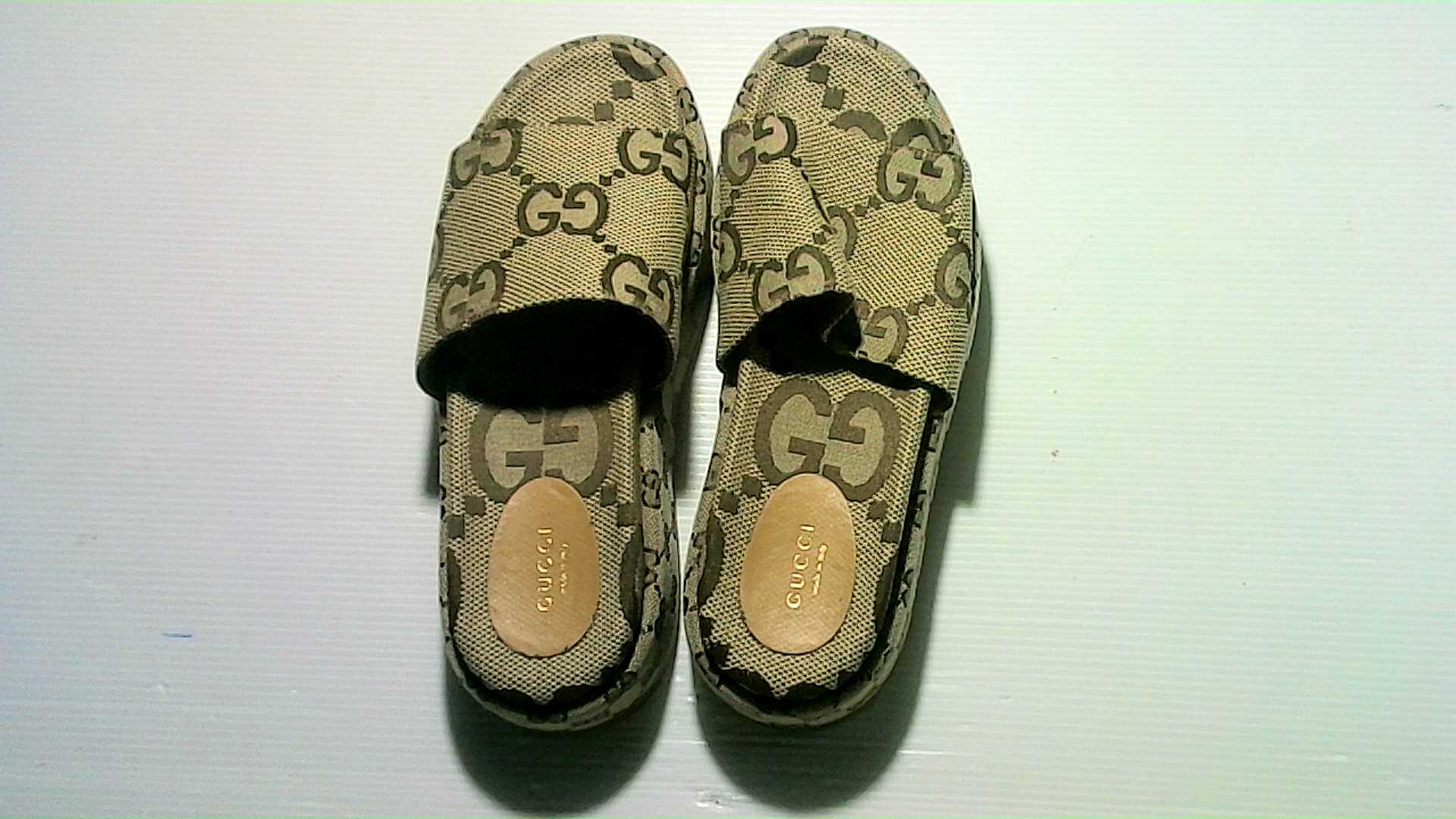 Gucci leather slides