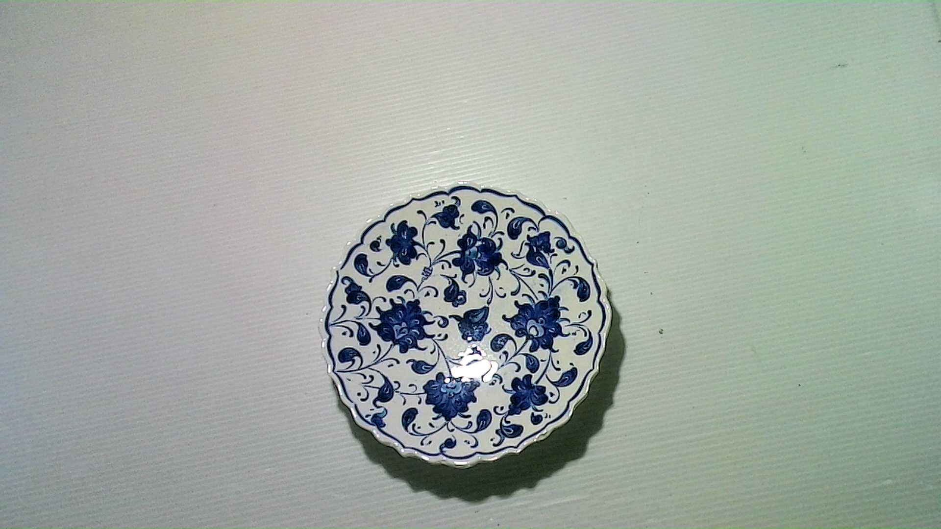 ceramic plate with print, 1 pc
