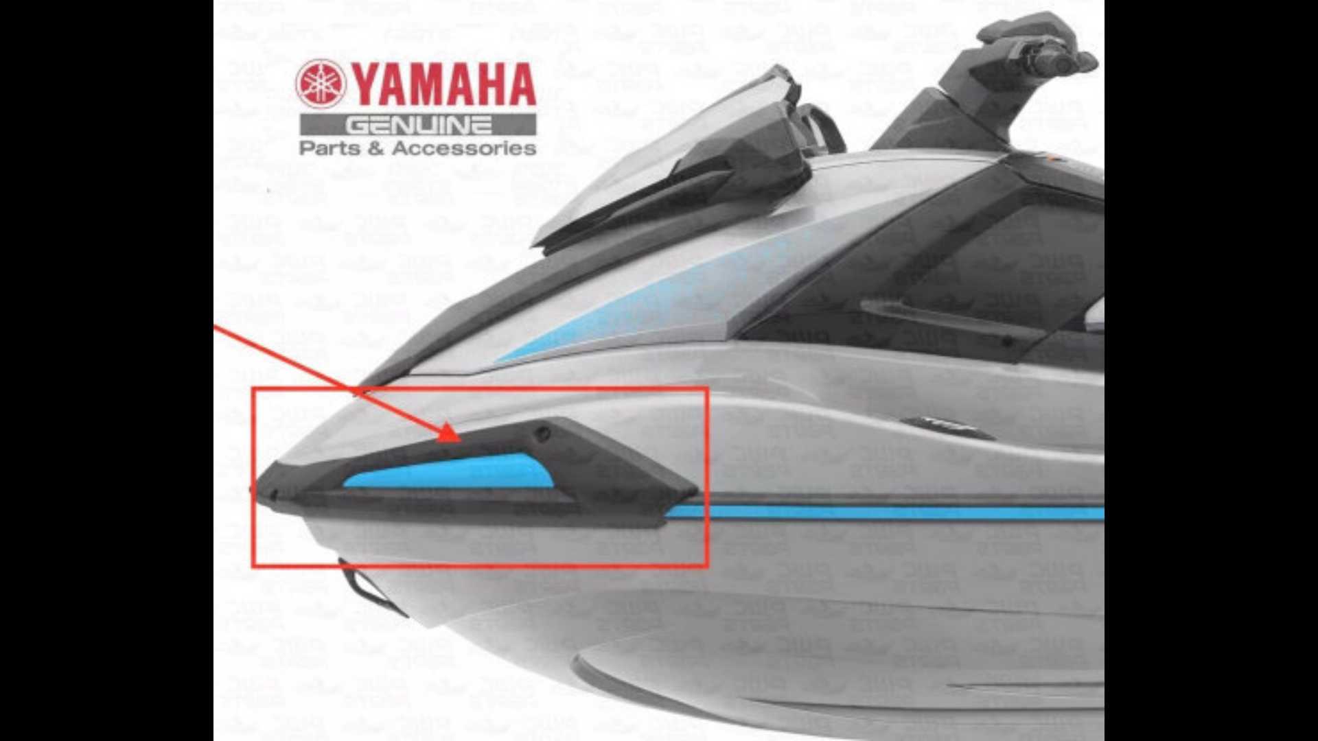 YAMAHA 2022-2024 VX CRUISER / Front Left Corner Blue Bumper F4N- U2510-N0-00