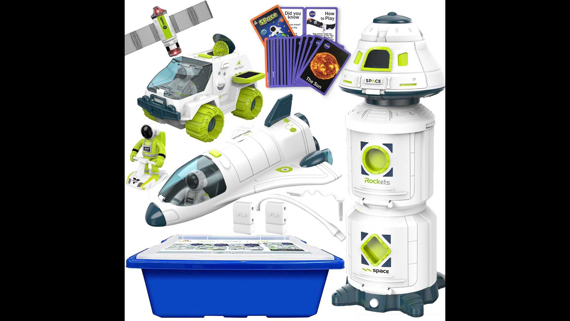 COOLDUCK space set for boys and girls - children's toys: spaceships, astronauts, rockets for any interstellar adventure.