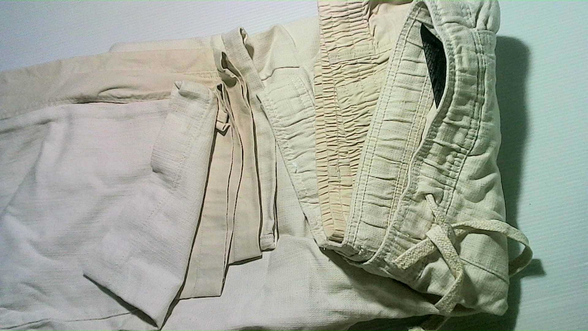long linen trousers