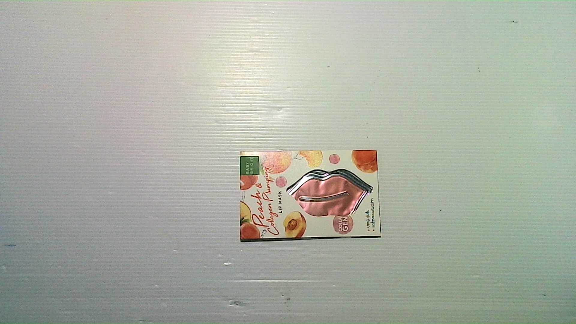 Baby Bright Peach Lip Mask with Collagen for plumping lips.