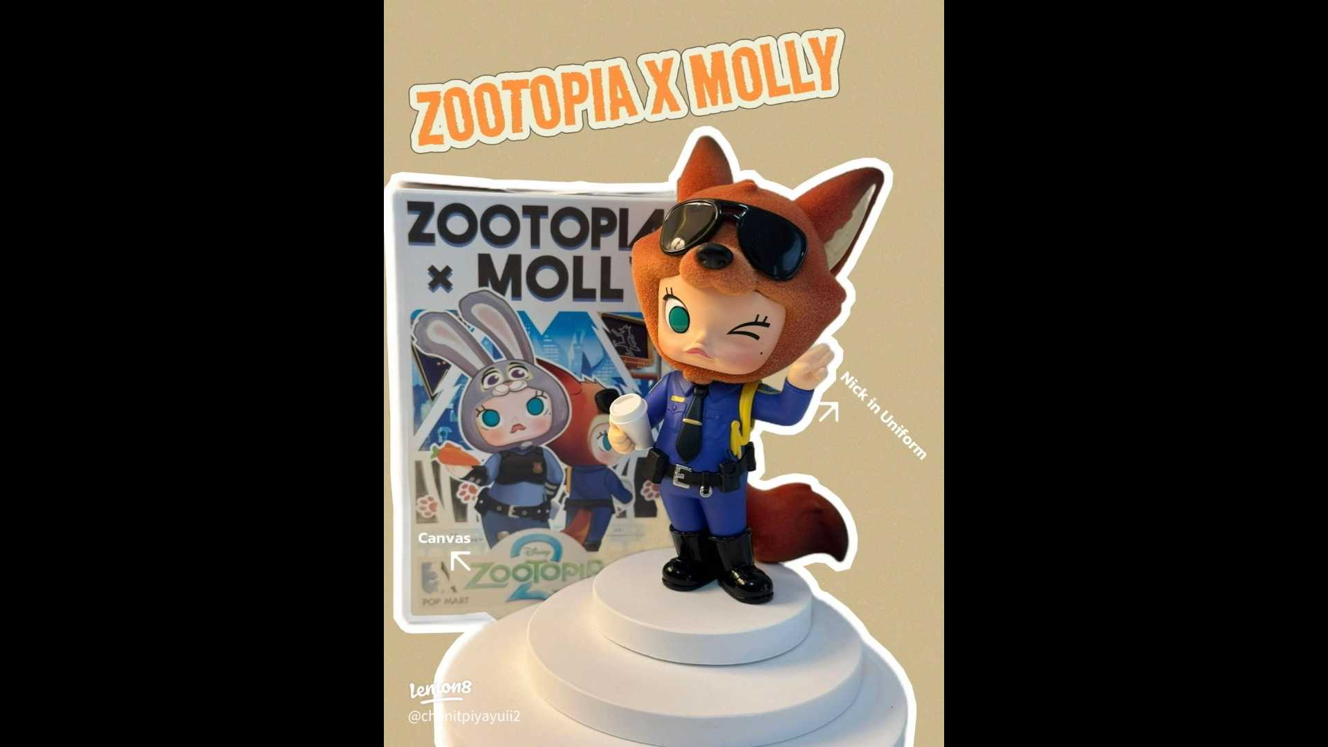 Zootopia x Molly Blind Box Figure - Nick in Uniform