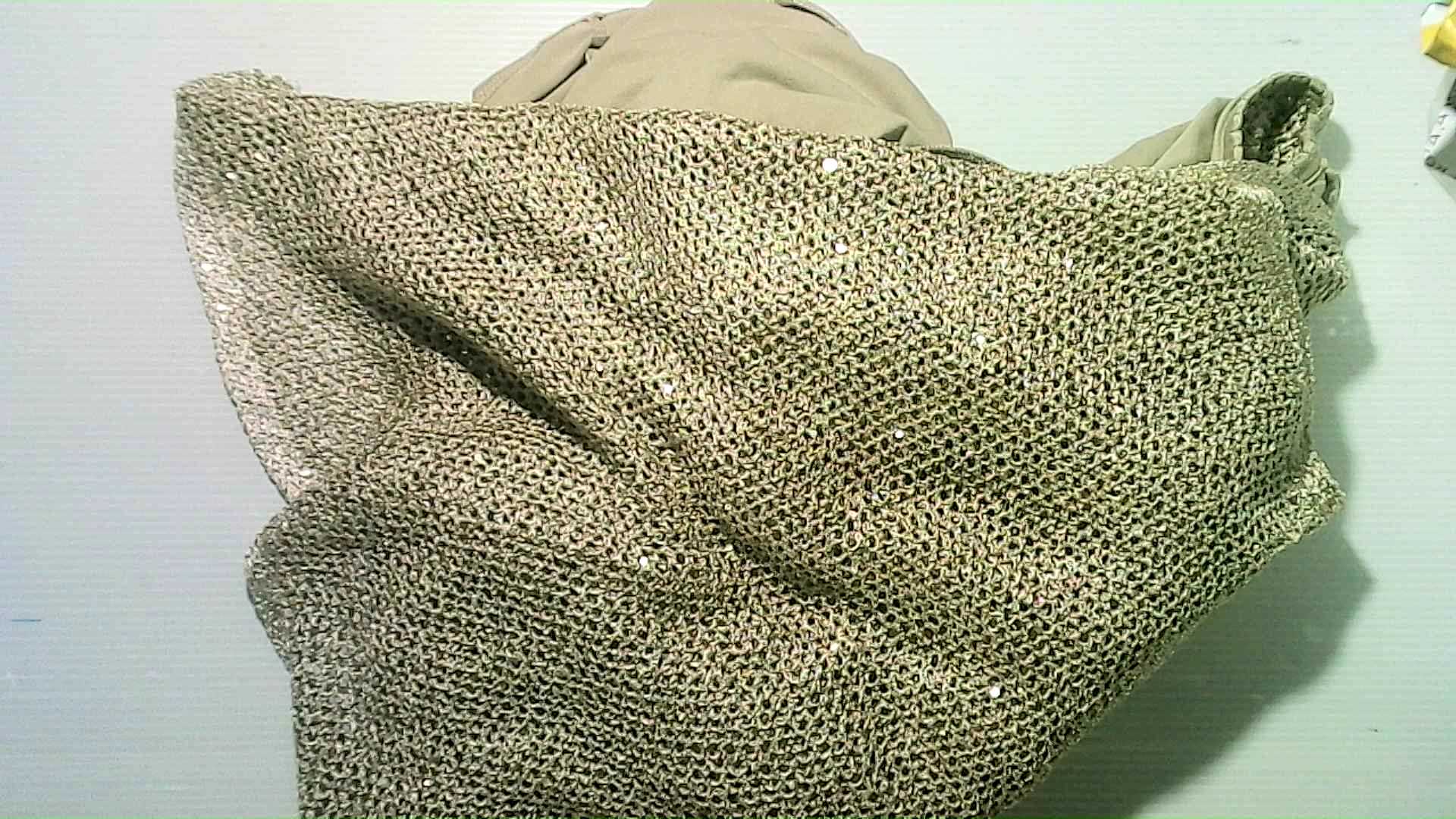 knitted dress made of synthetic fabric