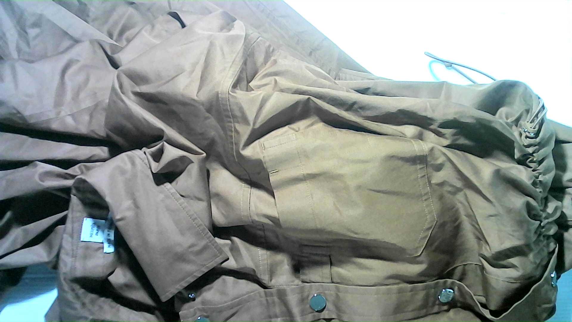 long dress made of synthetic fabric