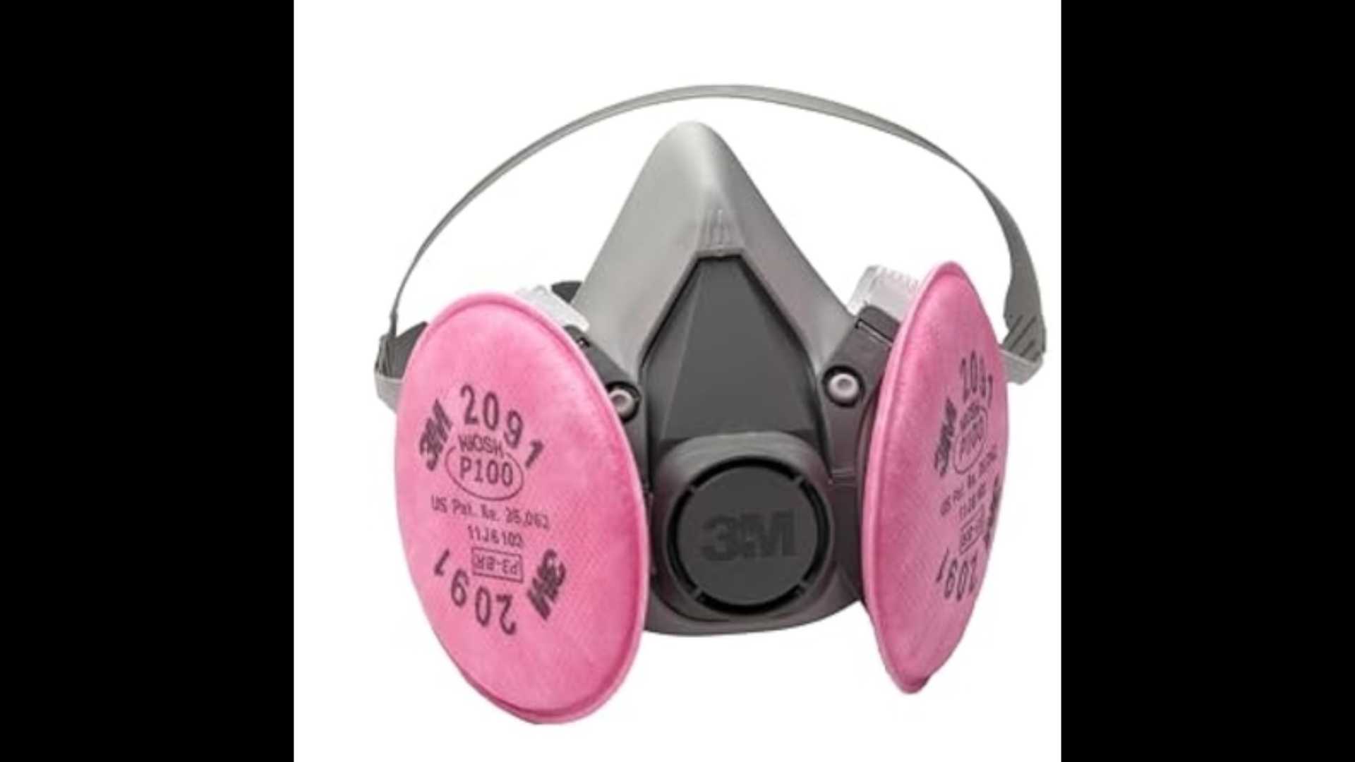 3M Half Facepiece Respirator with 2097 P100 Particulate Filters