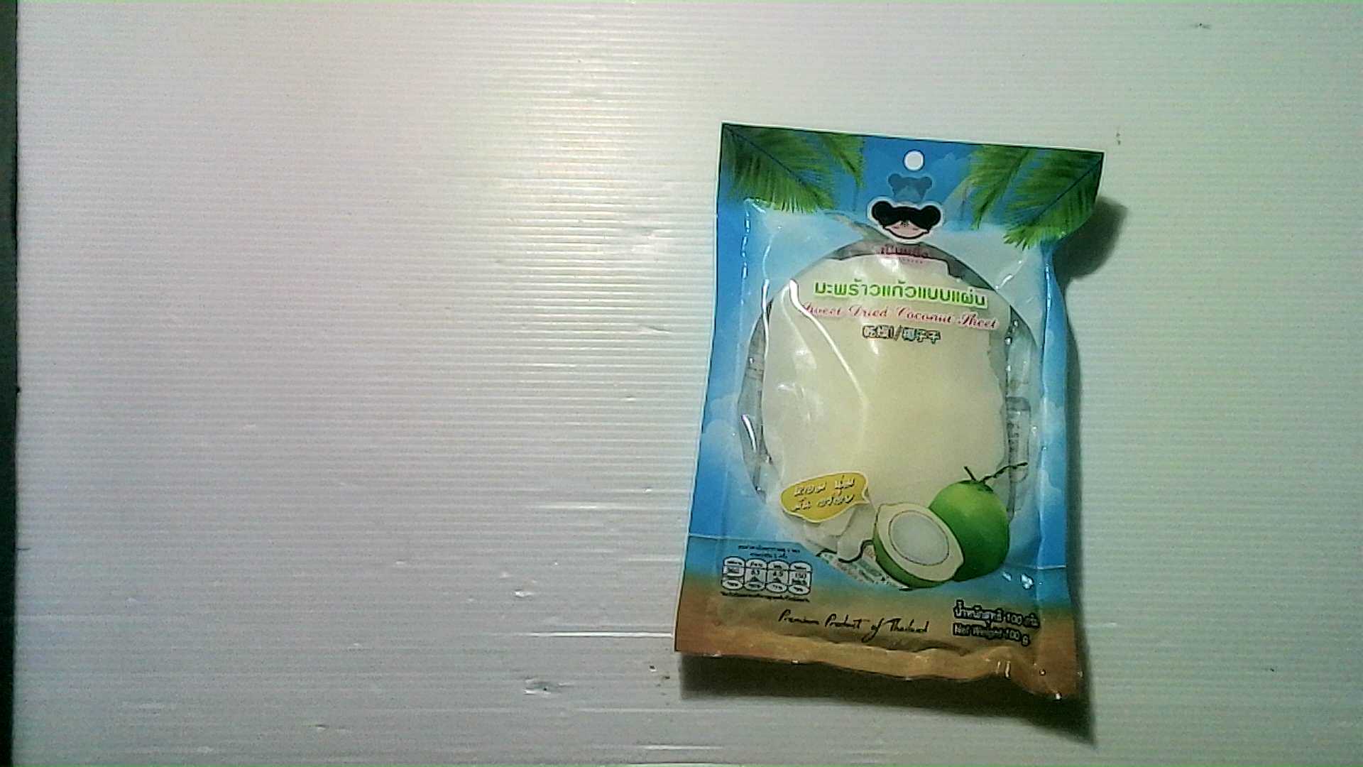 Sweet dried coconut chips from Pen Nueng