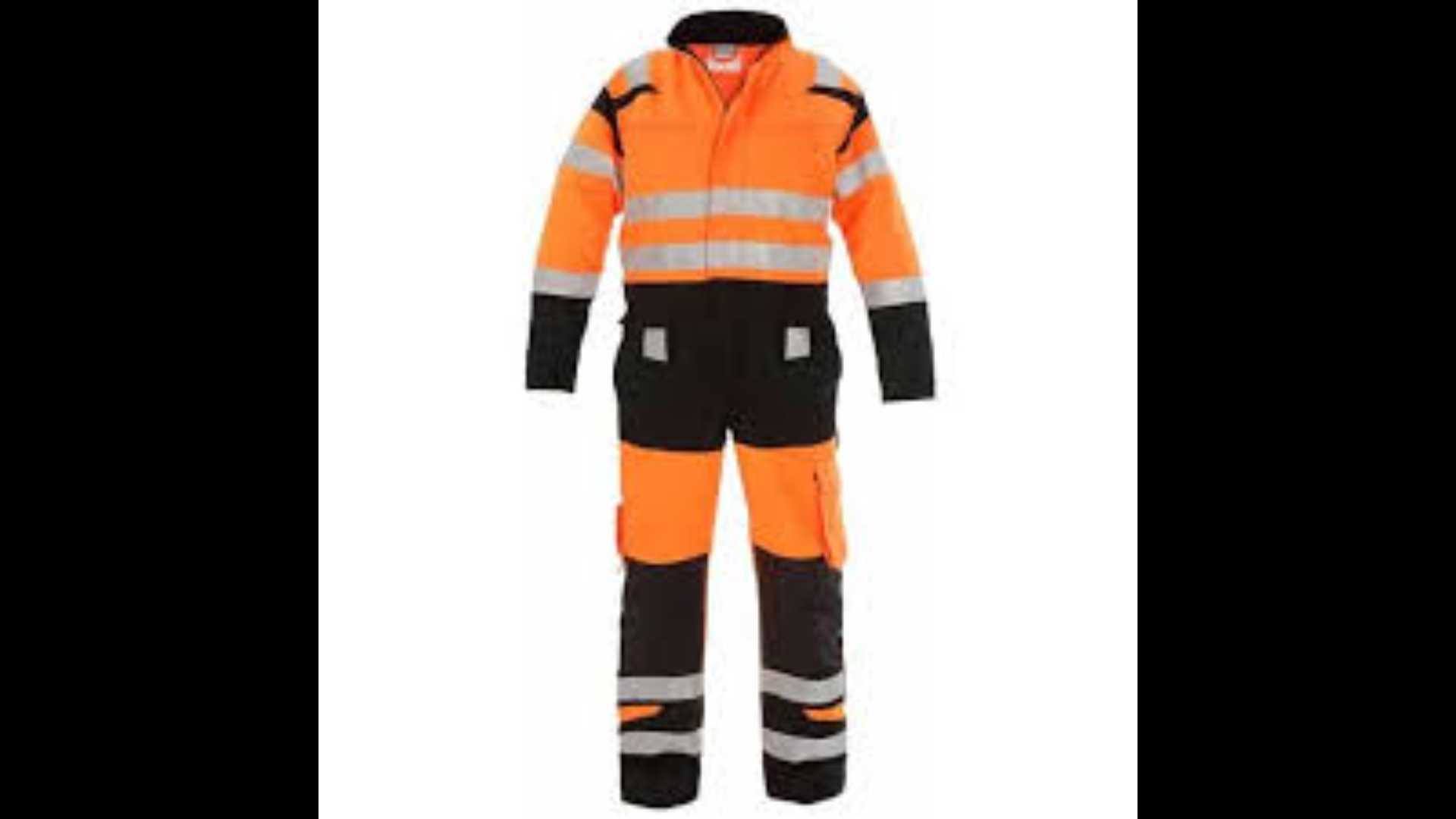 High-quality two-tone reflective Hydrowear suit (orange and black)