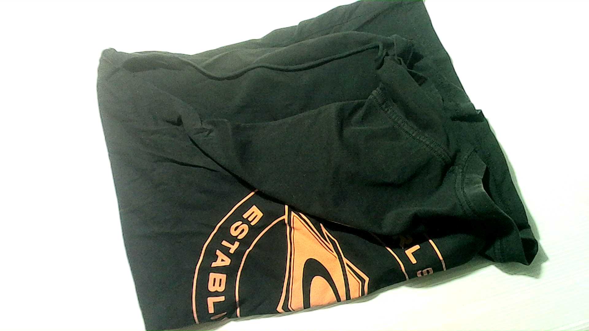 black cotton T-shirt